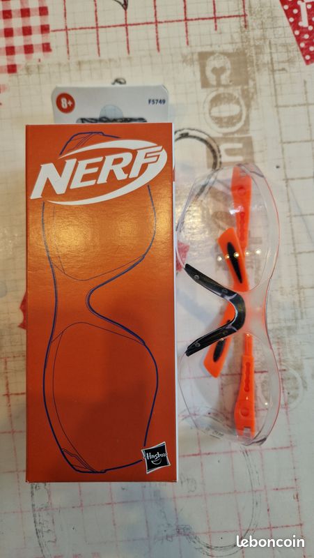 Lunettes De Protection Nerf / Paintball – Lot De 2 – UV400, Anti-buée – Taille Réglable – Pour Adultes Et Enfants +12 Ans