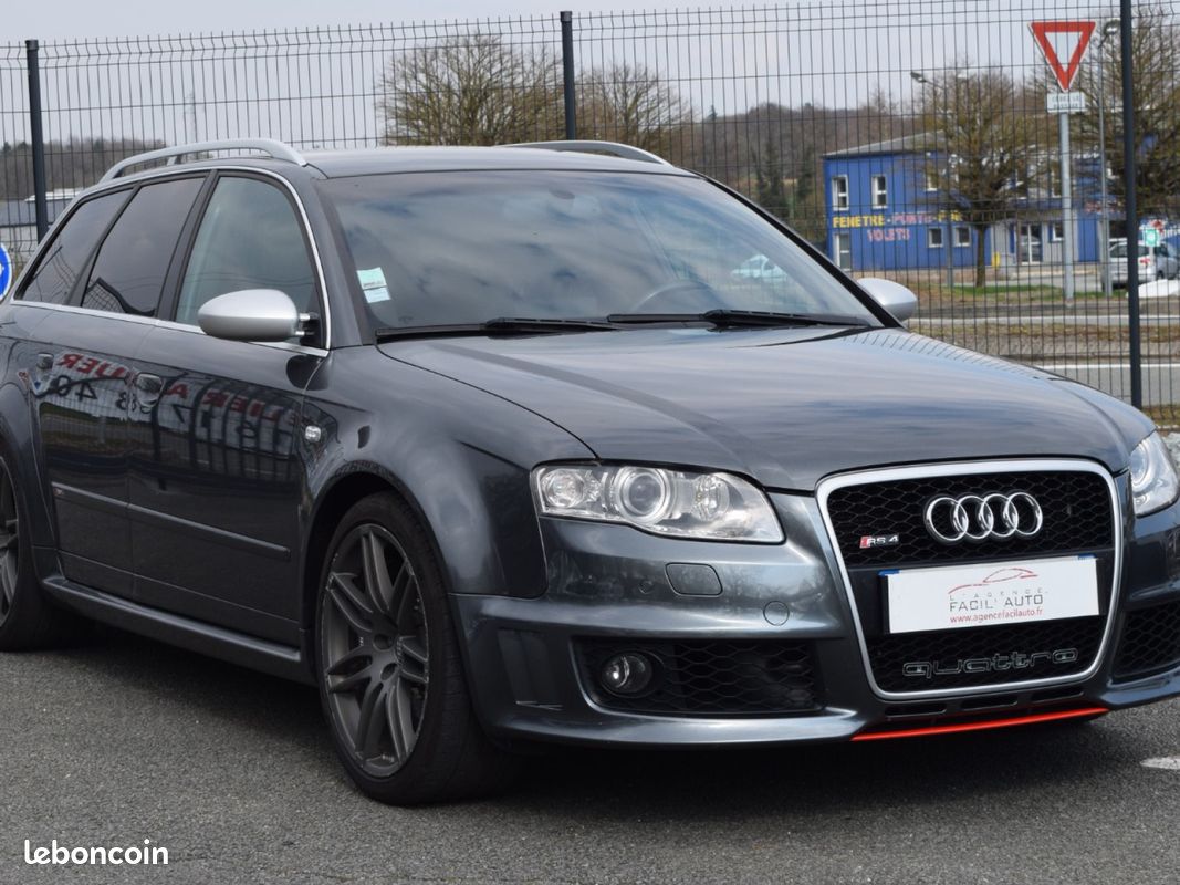 Audi rs4 avant b7 4.2 v8 420cv quattro bvm6 / pack f1 / pack carbone / disques ceramique / systeme bose (image 2)
