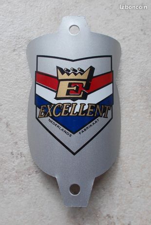Ancienne Plaque émaillée Vélo Cycles RHONSON – Headbadge Métal France – Déco Bicyclette
