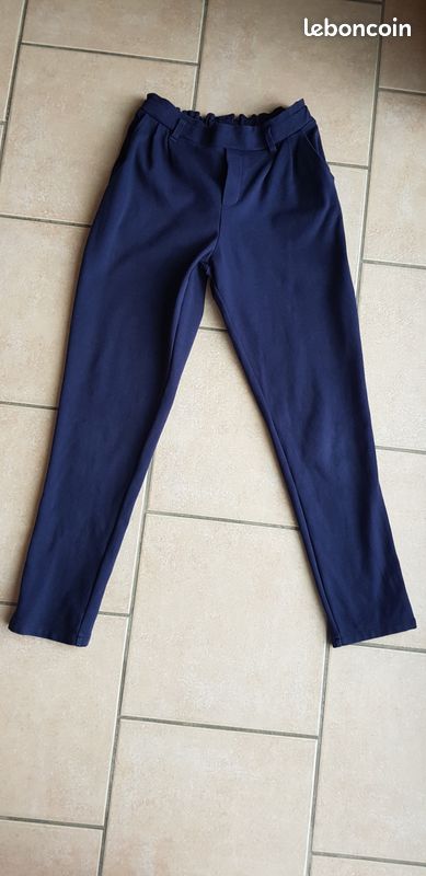 Pantalon bleu marine (image 1)