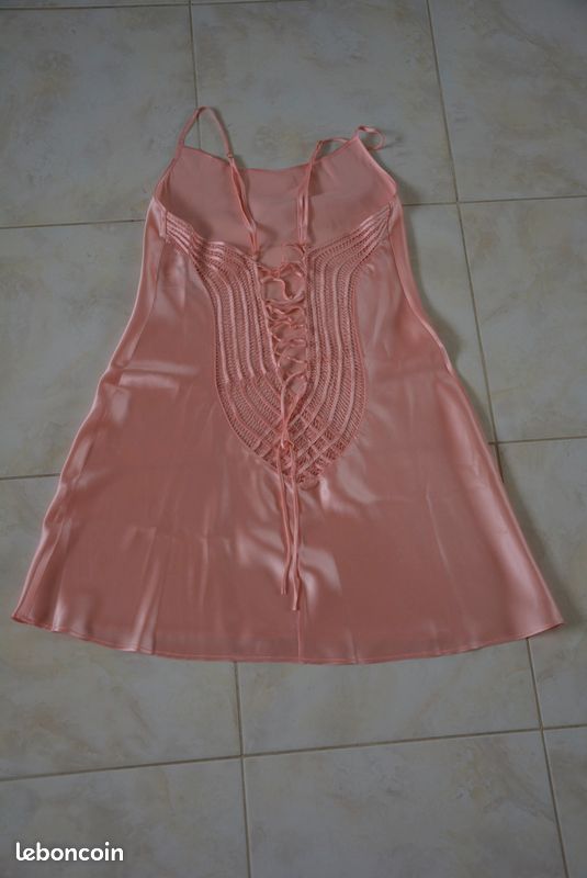Nuisette 100% Soie Marjolaine – Taille 48, Couleur Marron, Neuve Avec étiquettes