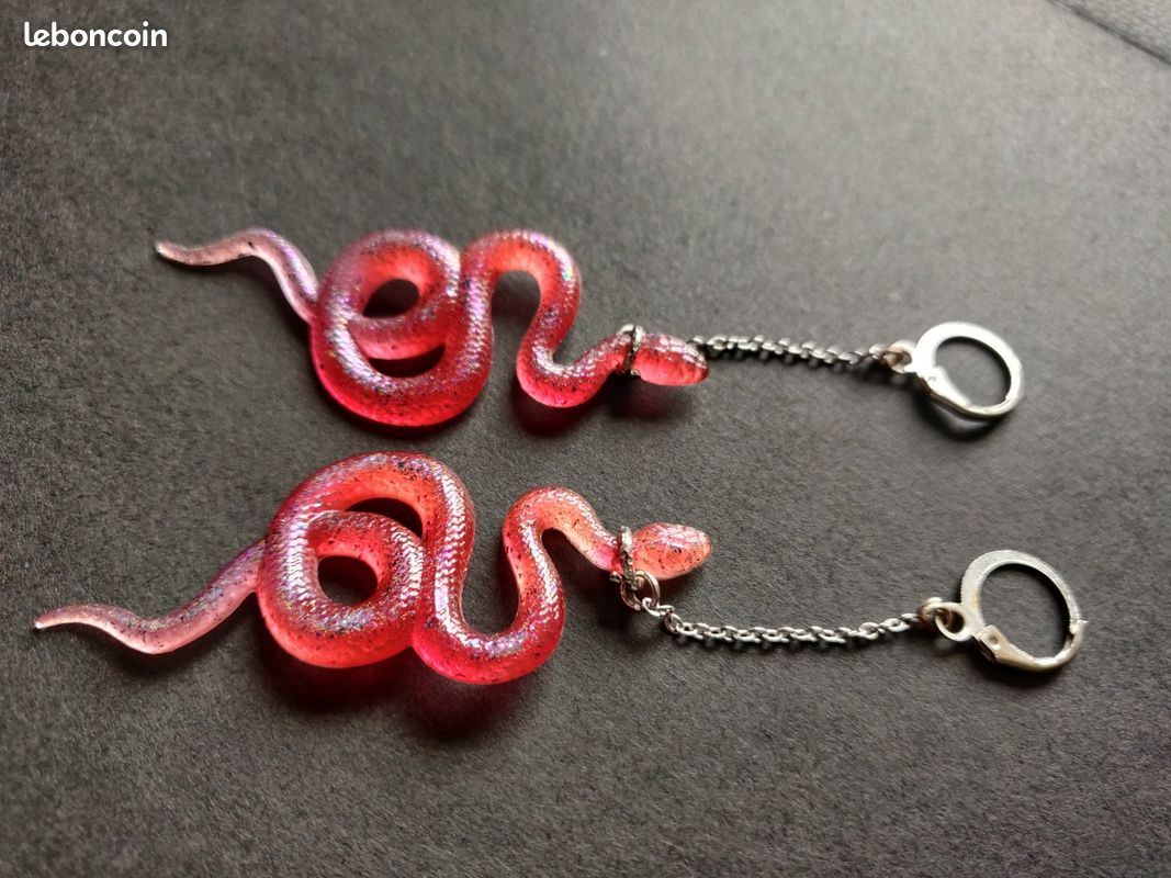 Boucle d'oreilles serpent (image 2)