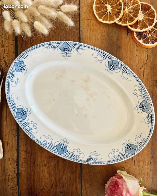 Ravissant plat de service vintage - Germaine Sarreguemines (image 3)