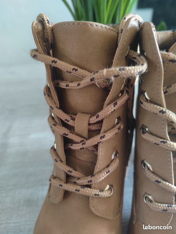 Brown Bottine Jennyfer Bottines à Talon Marron Femme Taille 37