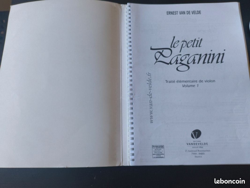 Le petit Paganini, traité élémentaire de violon volume 1 (image 3)