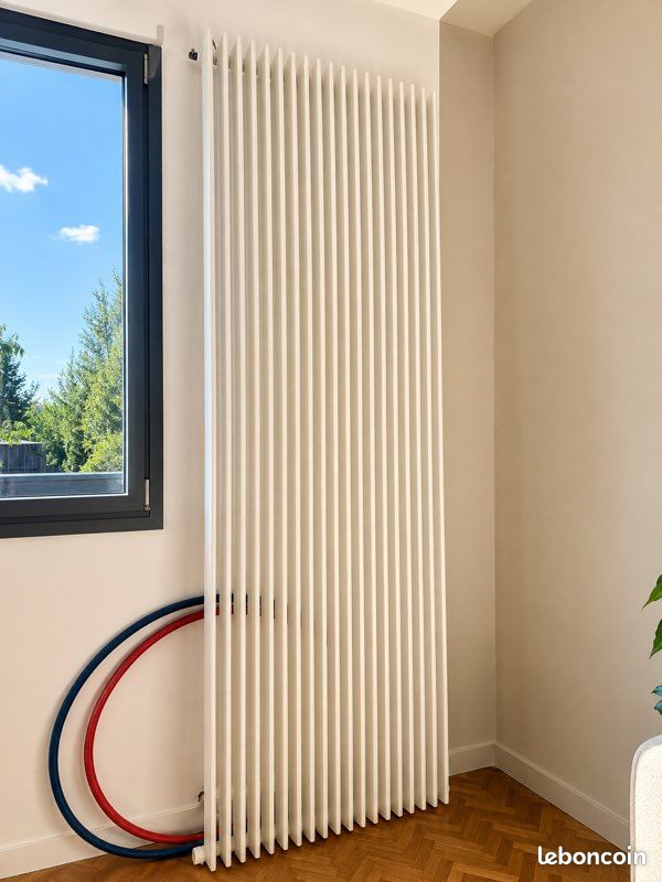 Radiateur vertical design blanc 220 x 76 cm – chauffage central (image 1)
