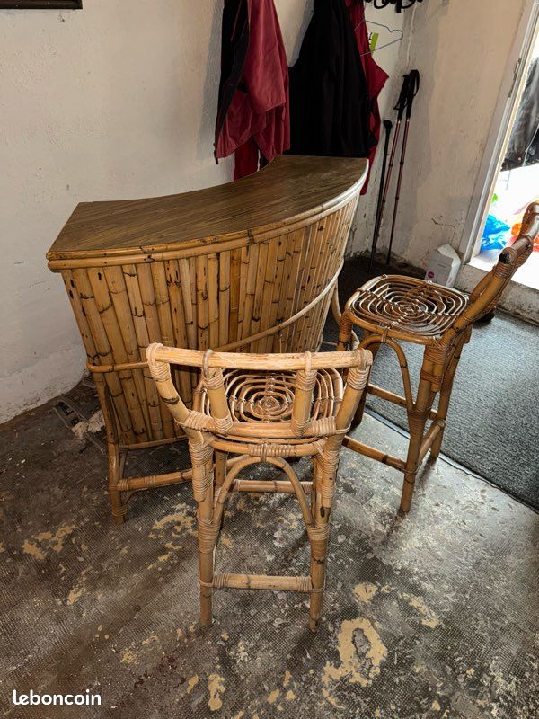 Bar bambou vintage (image 3)