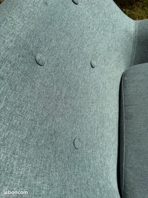 Fauteuil scandinave bleu clair – très bon état (image 5)