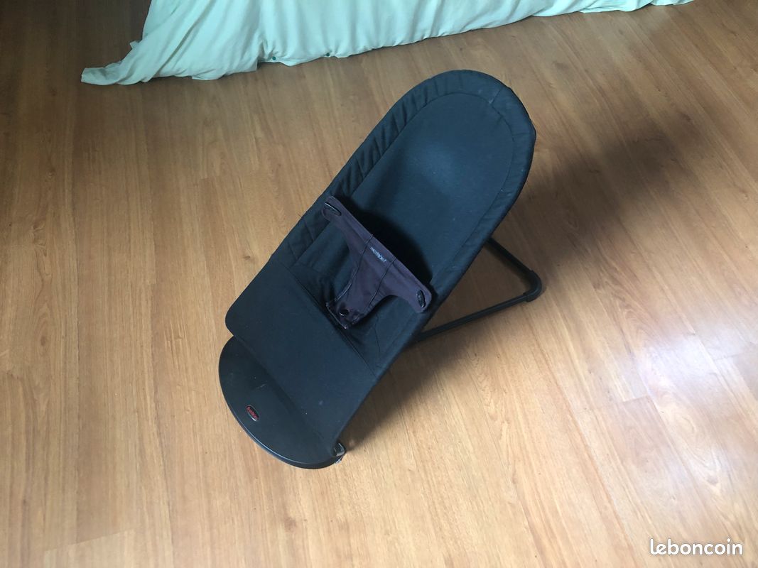 Transat bébé BabyBjörn noir (+ jolie arche en bois) (image 1)