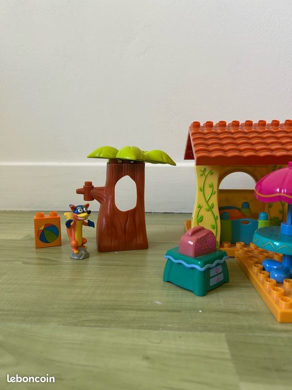 Super Lot Mega Bloks Dora L'exploratrice – Avec Camion Et Personnages – Très Bon état