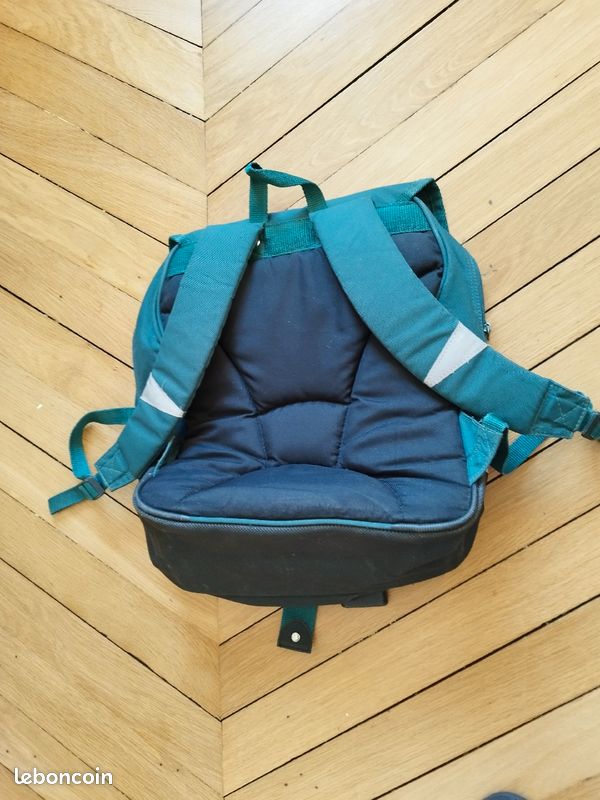 Cartable sac à dos Tanns vert foncé uni (image 3)