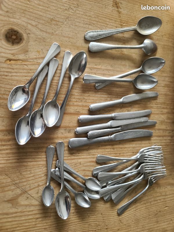 ANCIEN COUVERT LOT Couteau table / entremet fourchette knife gigot ANCIEN COUVERT LOT Couteau table / entremet fourchette knife gigot
