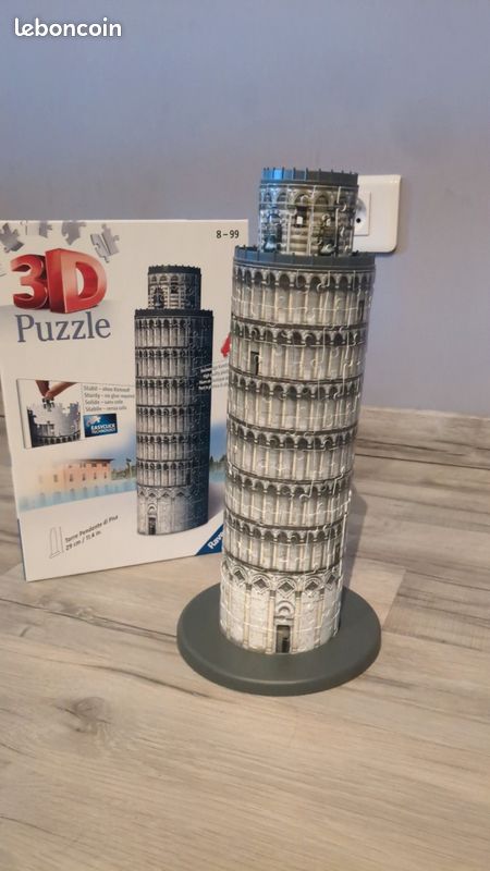 Ravensburger Puzzle 3D – Mini Tour De Pise 54 Pièces – Maquette Monument Italien, Dès 8 Ans