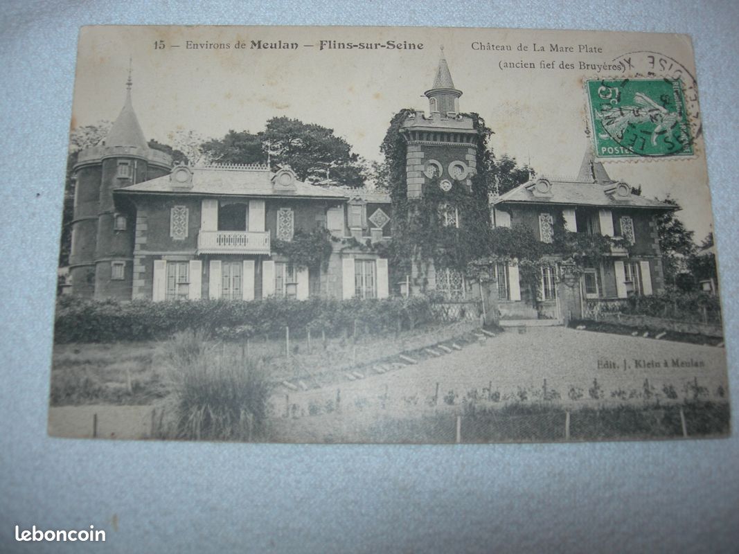 Cpa, Flins sur Seine, Yvelines mare plate, fs91 (image 1)