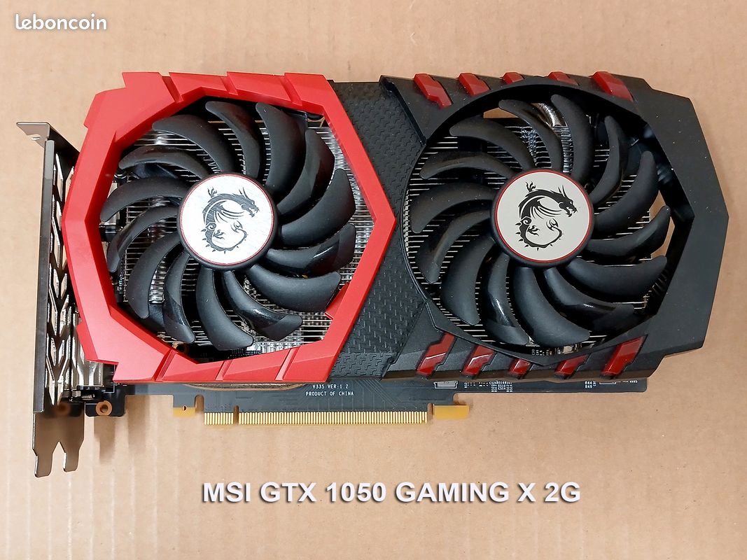 Carte graphique MSI GTX 1050 GAMIN X 2GB (image 1)