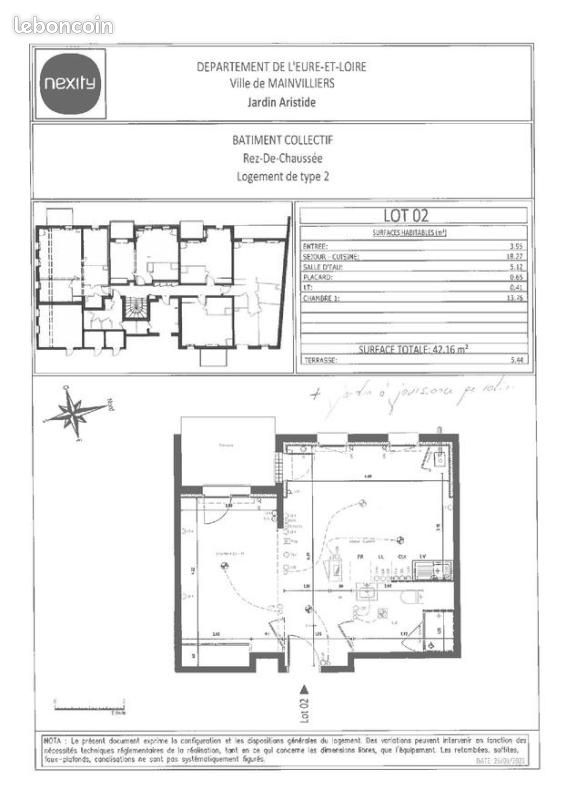 Appartement 2 pièces 42 m² · à Mainvilliers · 42 m² · 706 €