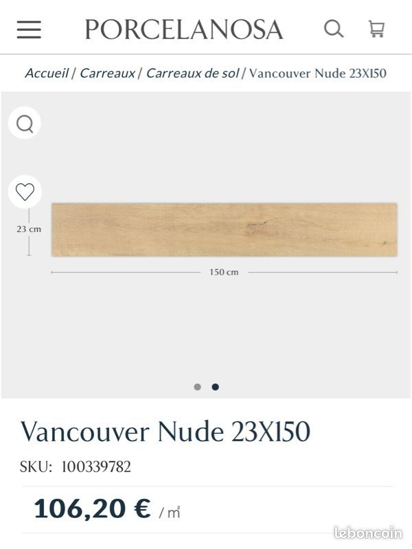 Carrelage porcelanosa vancouver nude (image 1)