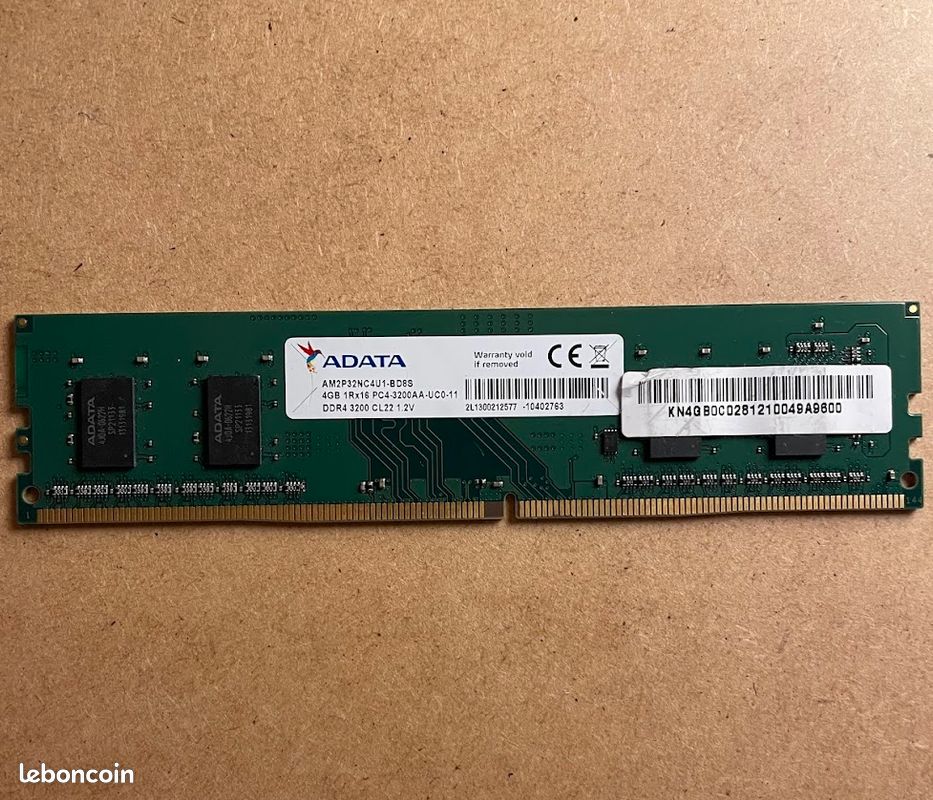 Barrettes de RAM - 3200 MHz 2026 au meilleur prix