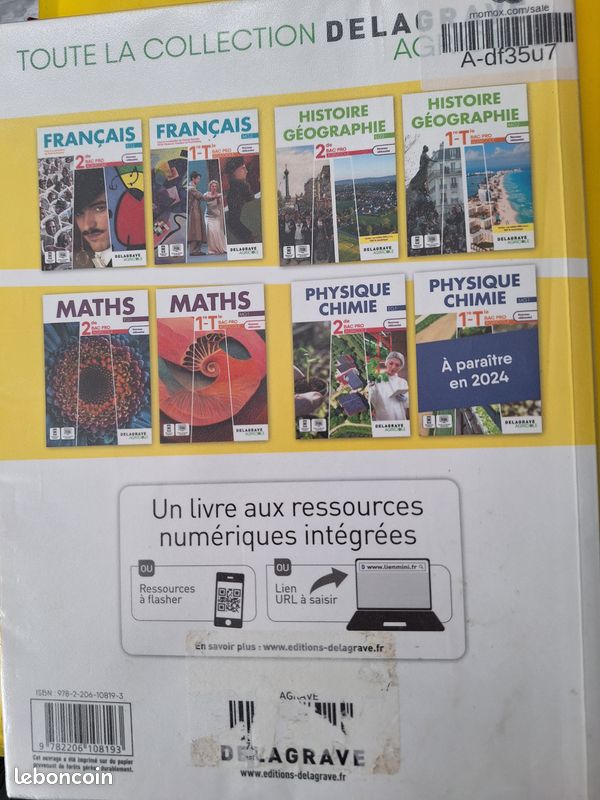 Livre de histoire/géographie 1re/Terminale enseignement agricole (image 2)