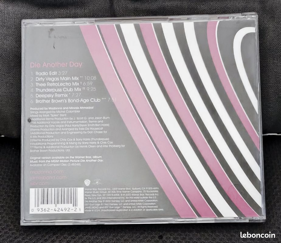 CD Madonna-Die Another Day-2002 (image 3)