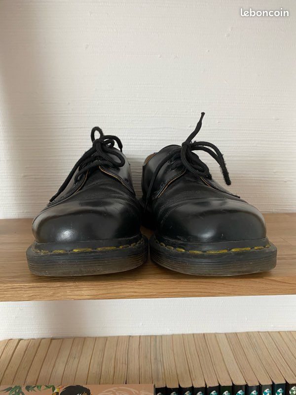 Boots Doc Martens Taille 38 Occasion Dr Martens Noir Made In England Taille  EU 38 UK Chaussures