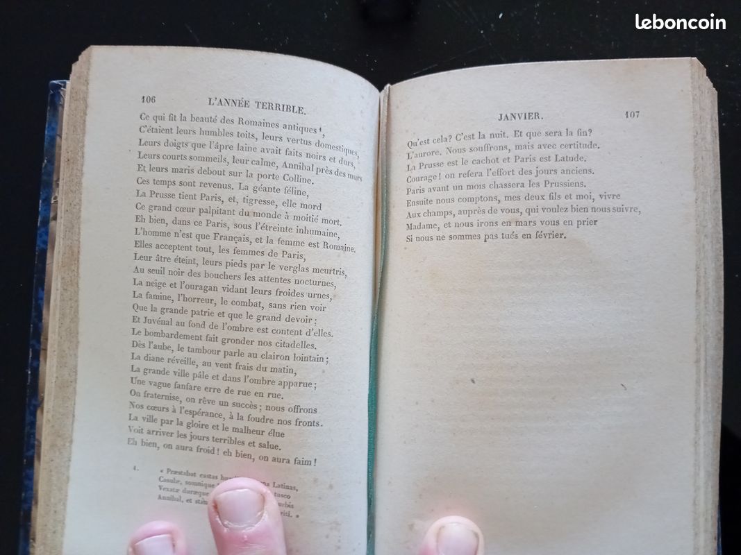 Victor Hugo, L'ANNEE TERRIBLE, Hachette et Cie, 1883 (image 12)