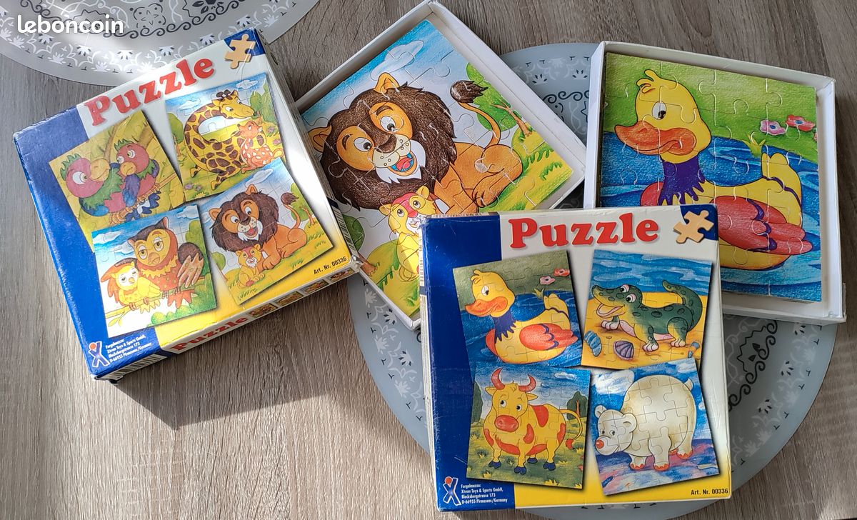 Puzzles animaux en bois (image 1)