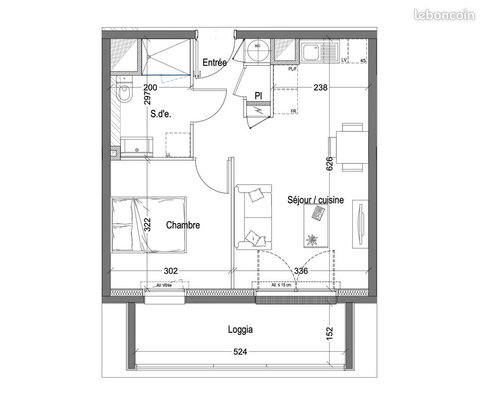 Appartement 2 pièces 38 m² · à Clermont-Ferrand · 38 m² · 139 000 €