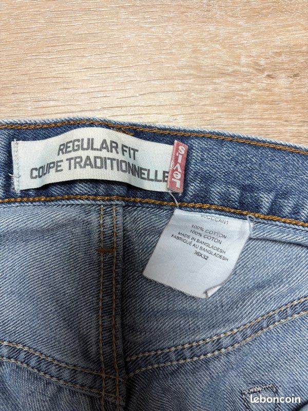 Levi’s 505 W36 L32 jean bleu vintage coupe droite regular homme denim (image 8)