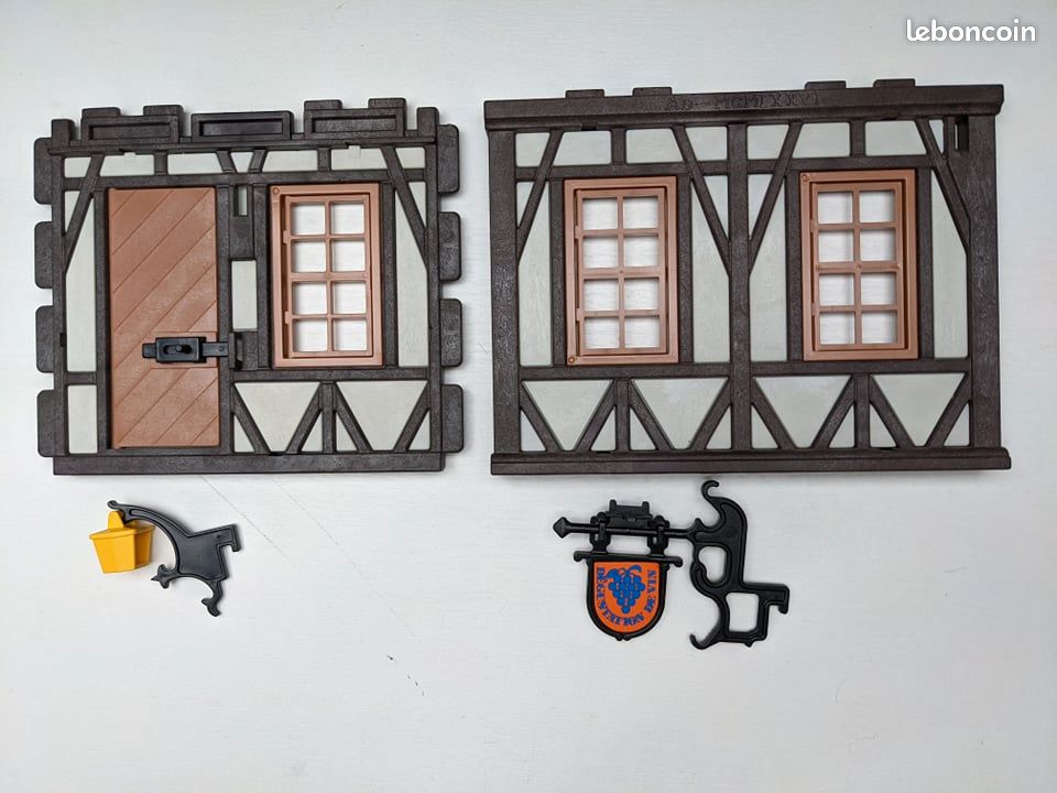 PLAYMOBIL 3448 VINTAGE auberge auberge auberge barbe à vin maison médiévale EUR 68,48 - FR