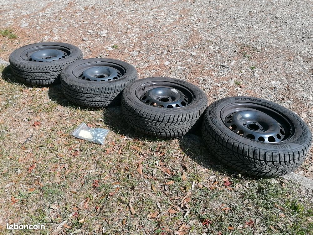 4 roues C3 Citroen neige jantes tole boulons (image 2)