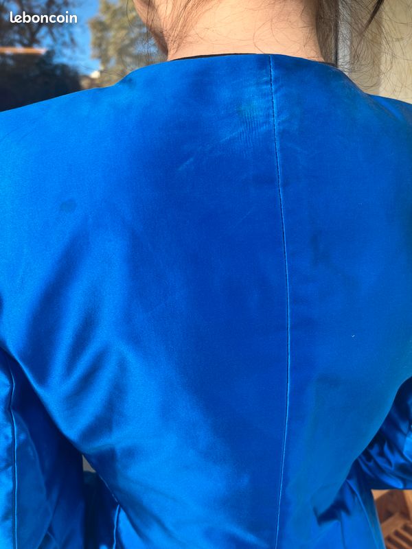 Ensemble Jupe & Veste St John's Bay – Bleu Taille 1X – Vintage 90s – Occasion