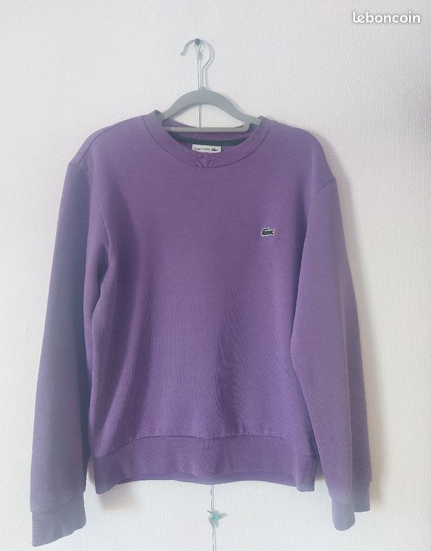 Clothing Lacoste Purple Sweatshirt Lacoste Sweatshirt Lacoste Pull - Main Image