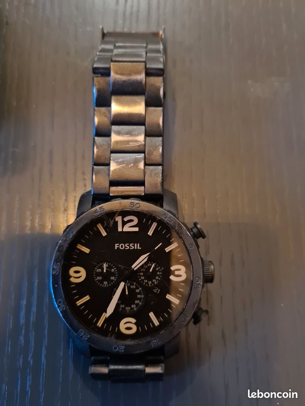 Montre Fossil Métal Noir (image 2)