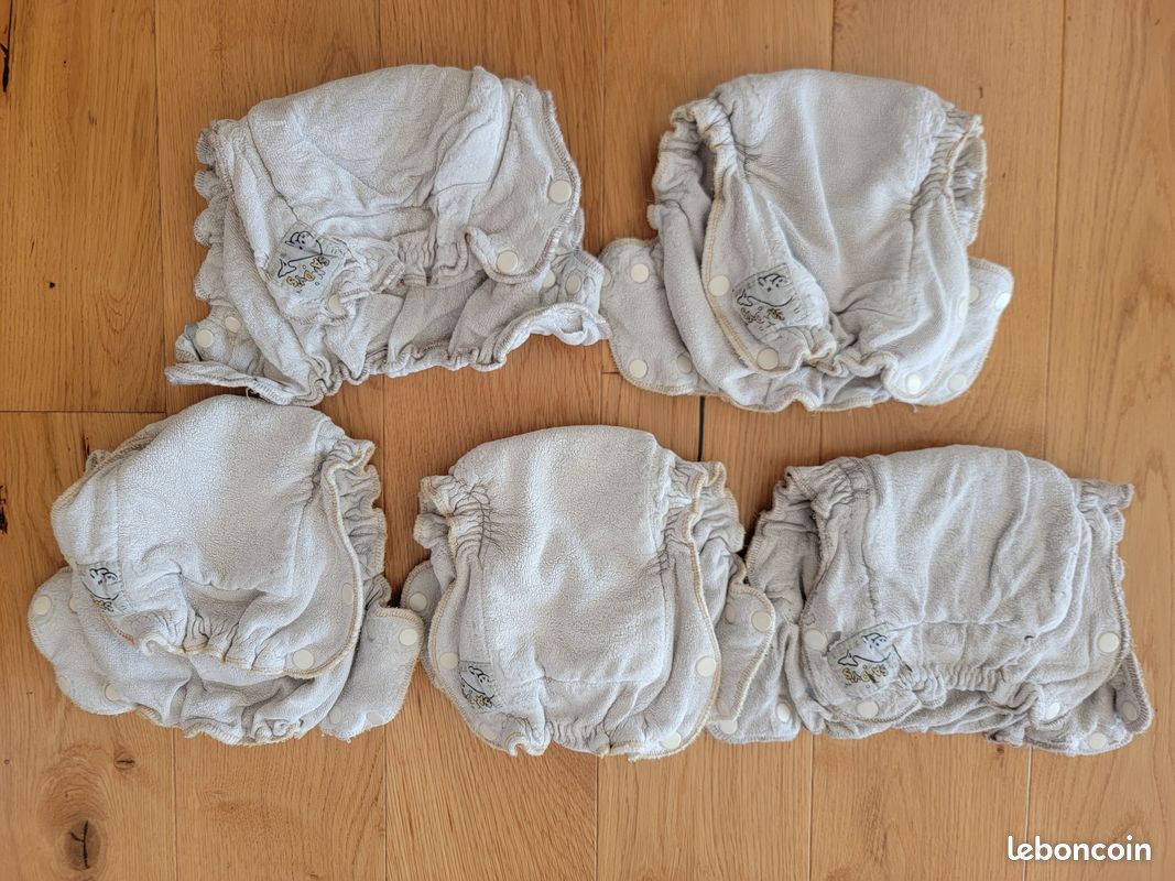 Lot couches lavables tissus bio (image 4)