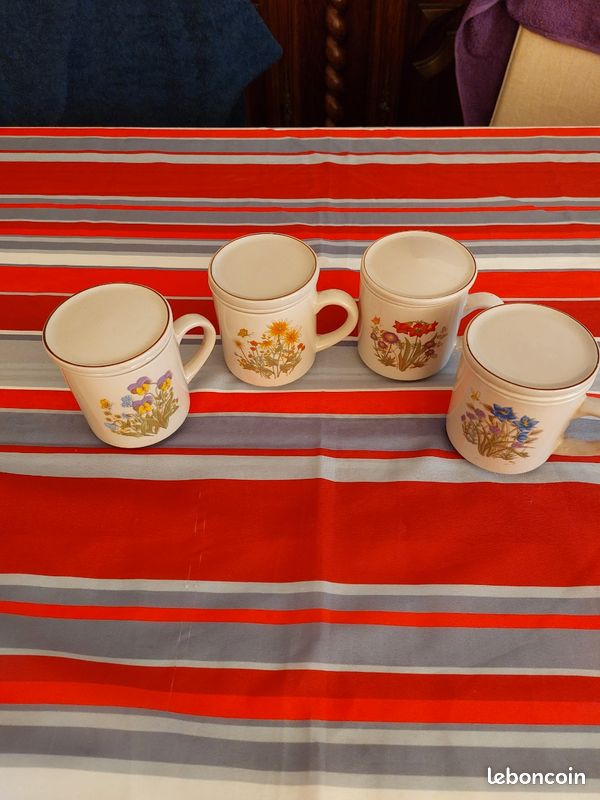 4 tisanieres en grès vintage (image 1)
