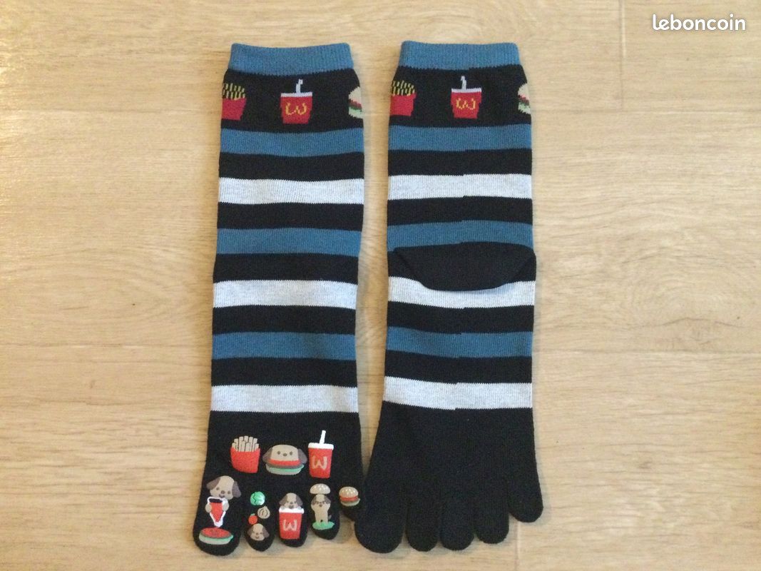 Chaussettes Sulfà Cinq Doigts Pour Femme,en Coton,Solide,Harajuku,Mi-Mollet,Haute Qualité- Wine