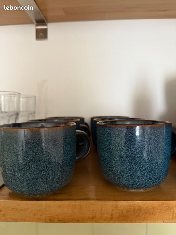 Lot vaisselle IKEA GLADELIG bleu – Très bon état (19 pièces) (image 6)