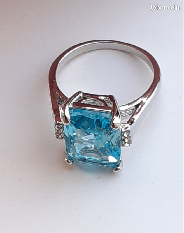 Bague Aigue Marine neuve dans son écrin (image 2)