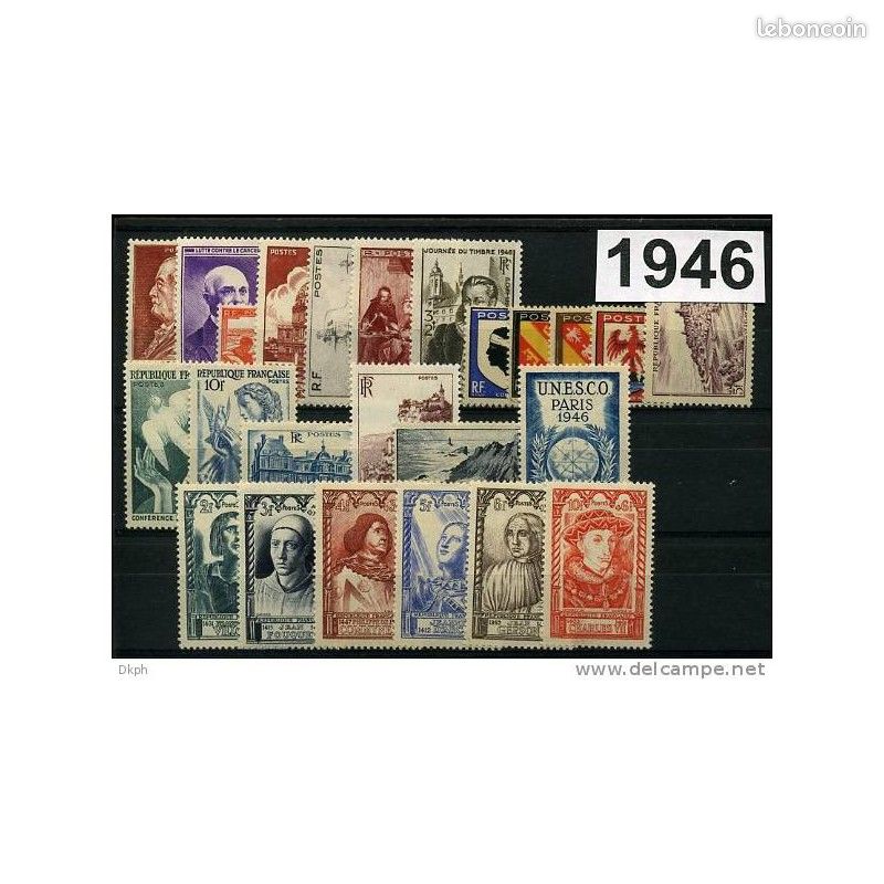 FRANCE - 1952 Année Complete - Timbres Obl. / Used EUR 17,50 - FR