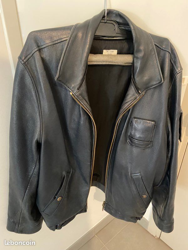 Blouson cuir aviateur véritable Armée de l’air (image 4)