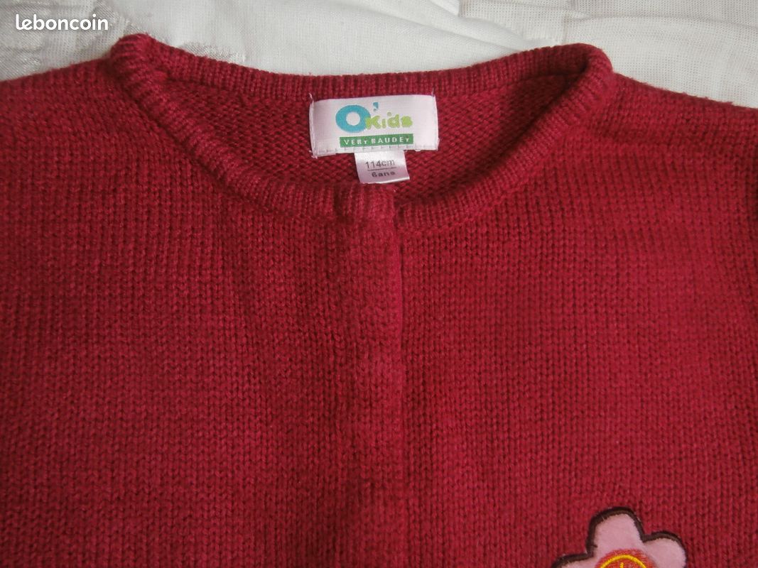 Gilet fille vert baudet 4/6 ans (image 2)