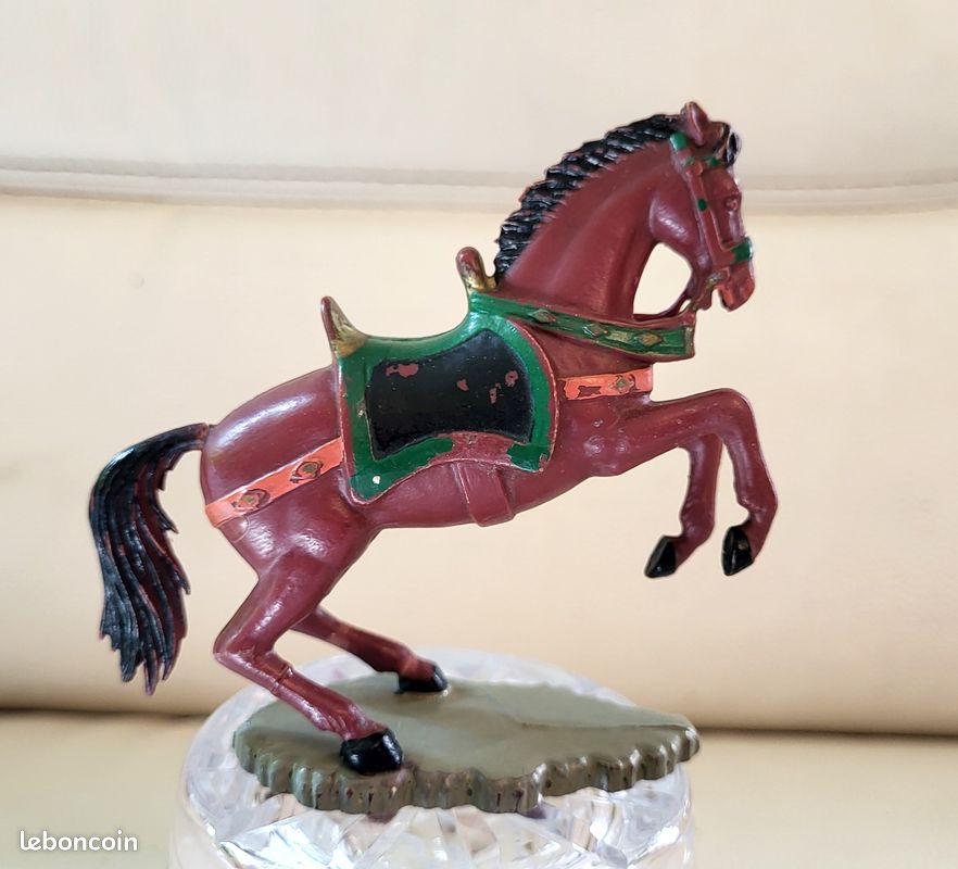 Figurine Starlux Cavalier Chevalier Moyen Age Armure Guerrier Lance
