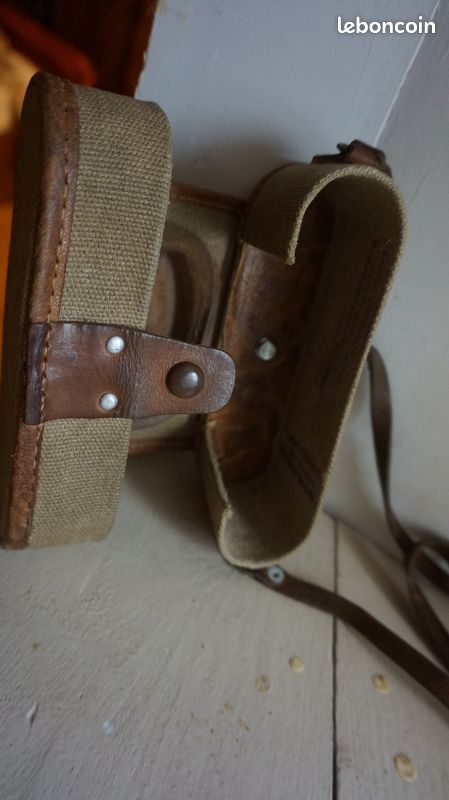 Foca, rare étui toile et cuir original 1947 aen bel état (image 5)