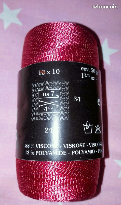 1 bobine neuve (125Mđźâ/50G) FLASH de BOUTON D'OR colori GARANCE (225) (image 4)