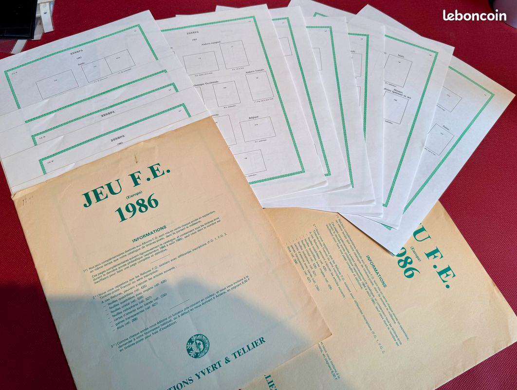 Philatélie : Timbres EUROPA 1985 – Collection complète (image 15)