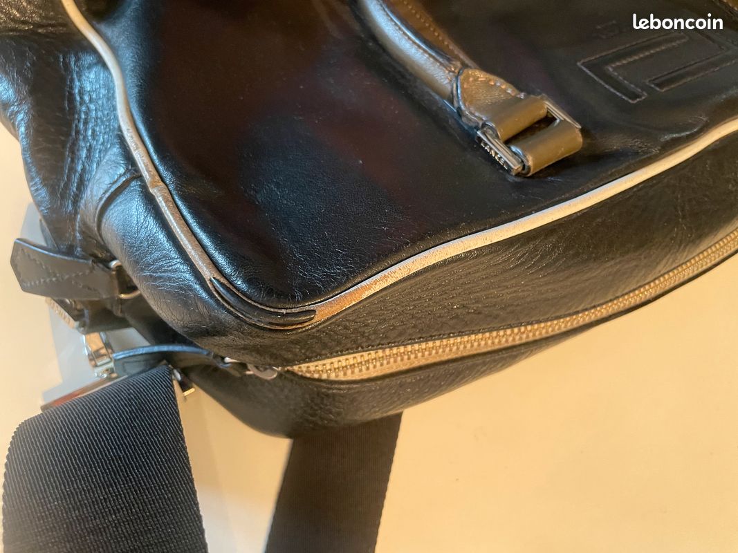 Porte Document Besace LANCEL noir (image 9)