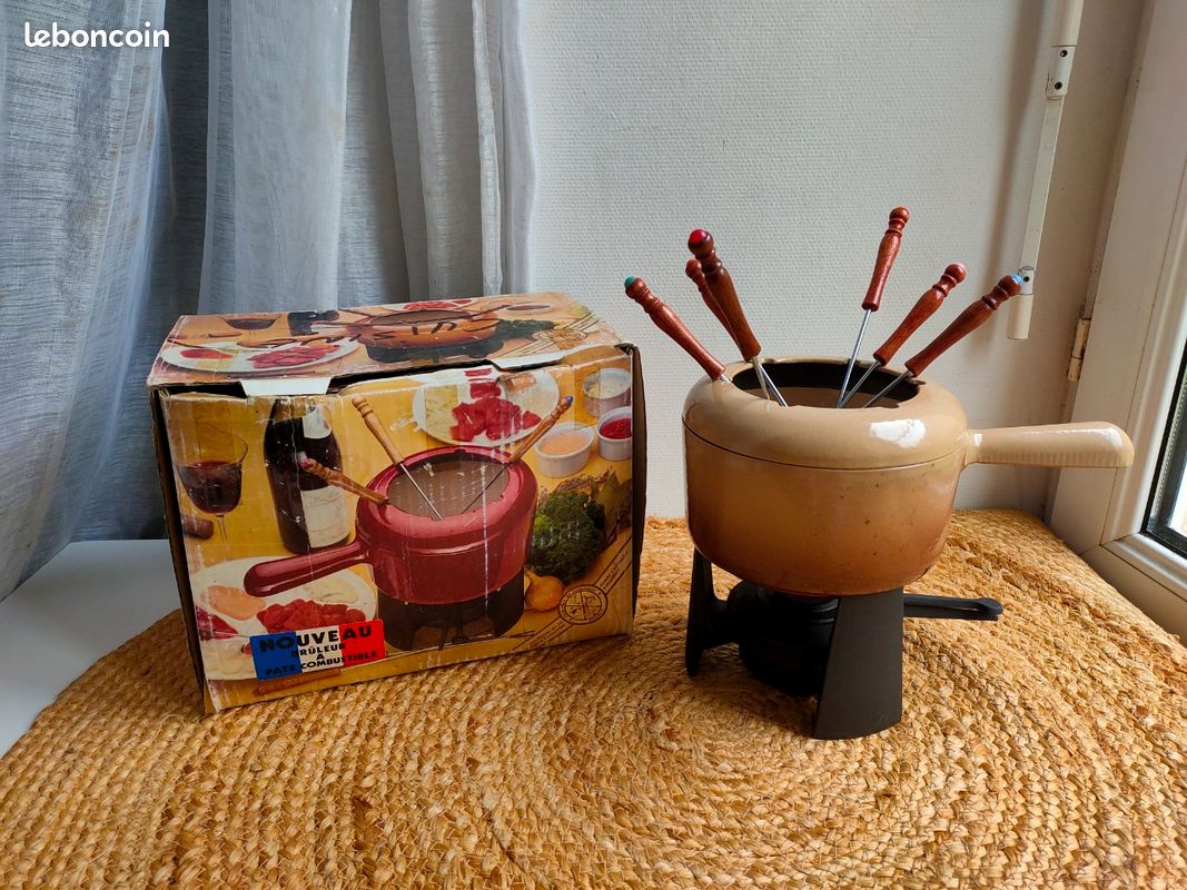 Service à Fondue Fontignac Rouge – Fonte Naturelle – 20 Cm – Induction Et Gaz