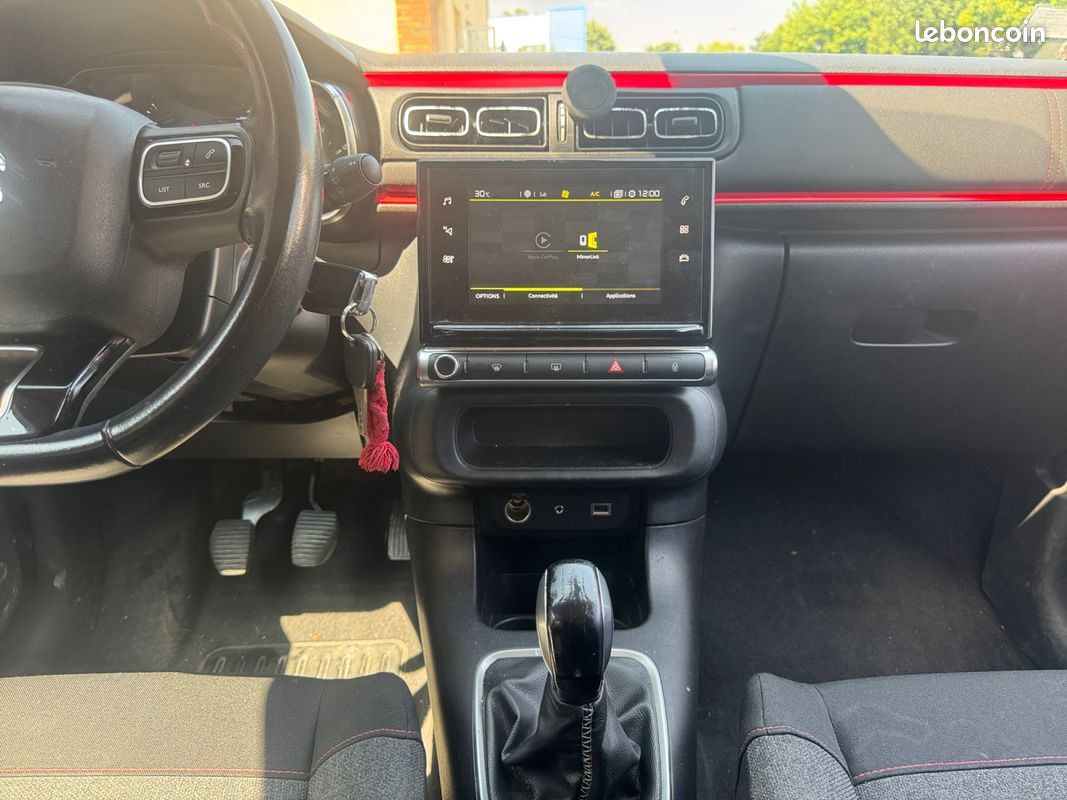 CITROEN C3 III 1.6 BLUE HDI 75 FEEL 75Ch Apple carplay Régulateur de vitesse Garantie 12 mois (image 12)
