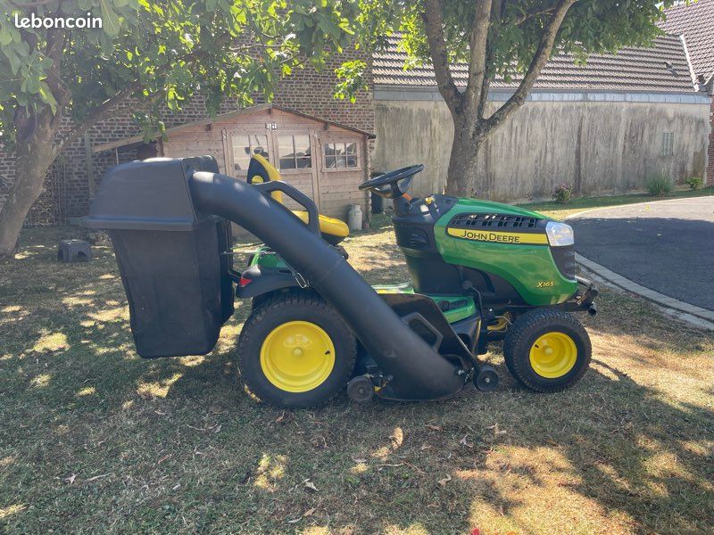 Tracteur Tondeuse John Deere x165 Bac de Ramassage (image 2)